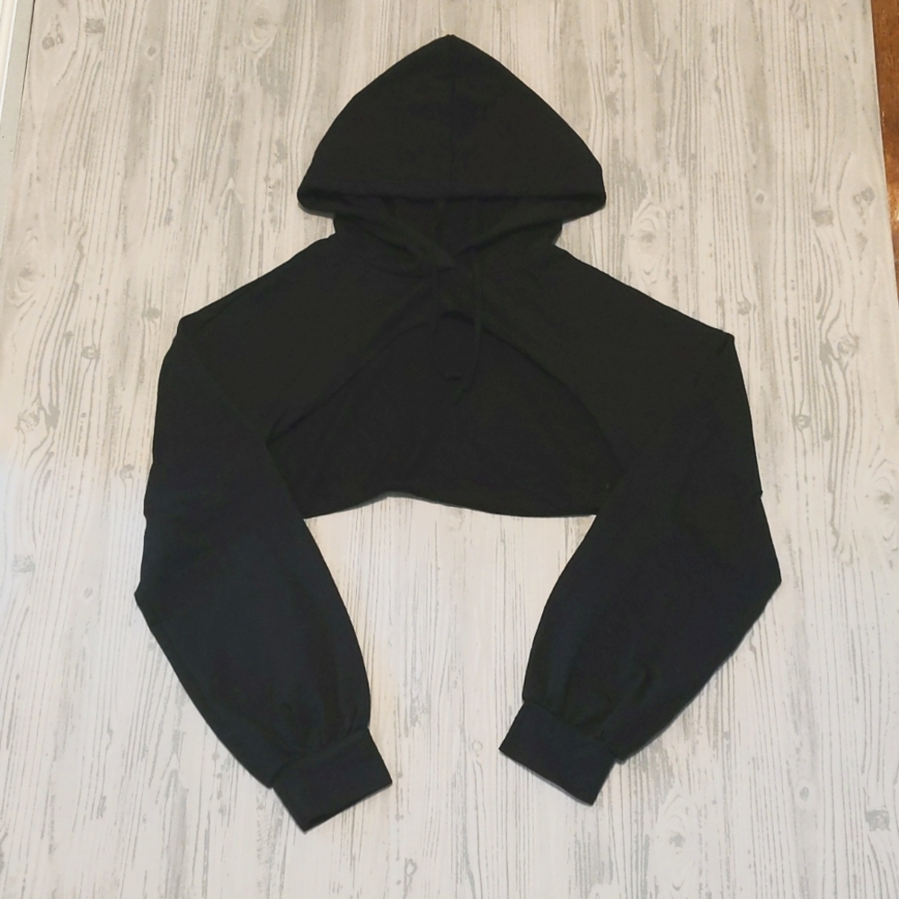 Cropped hoodie sweatshirt